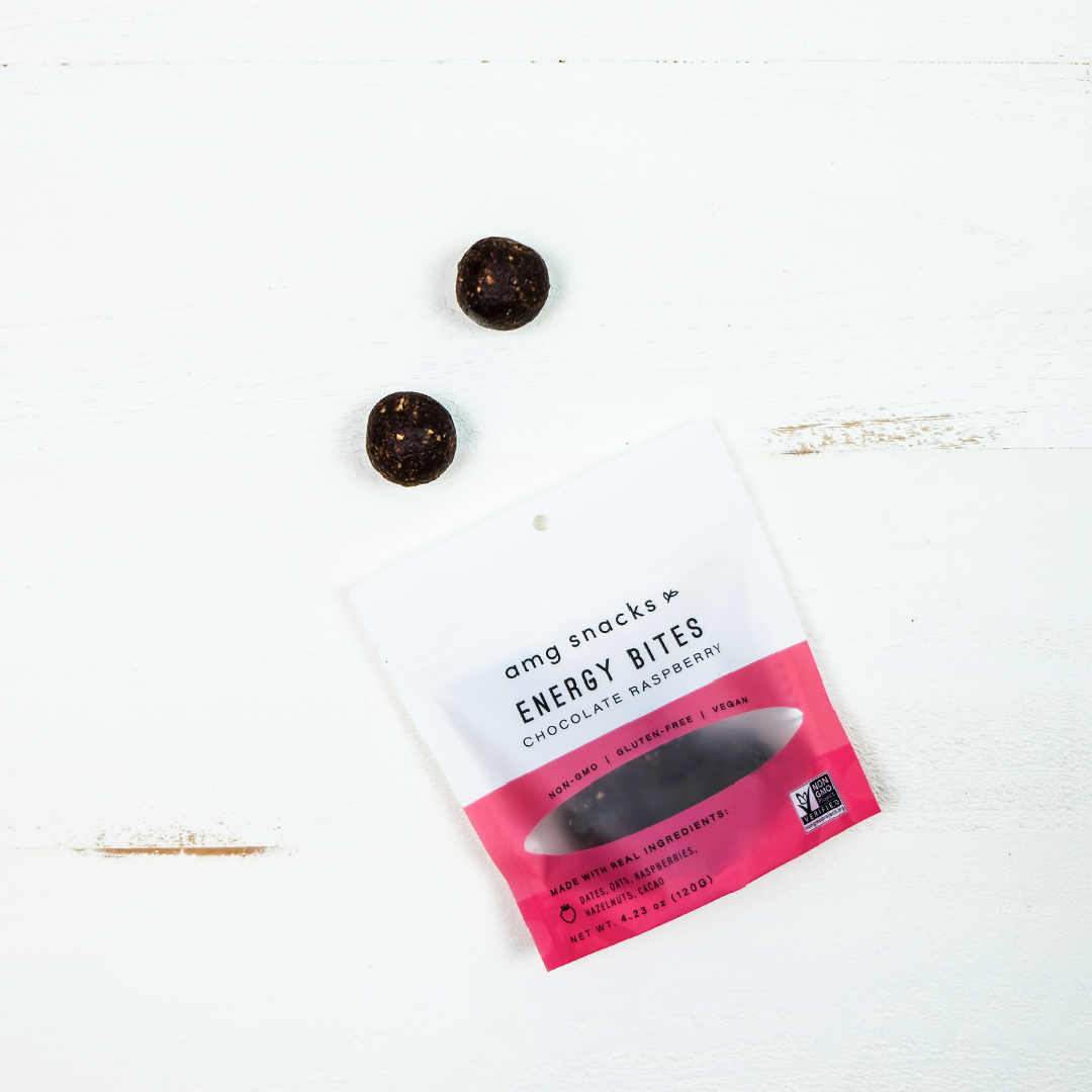 Chocolate Raspberry Energy Bites