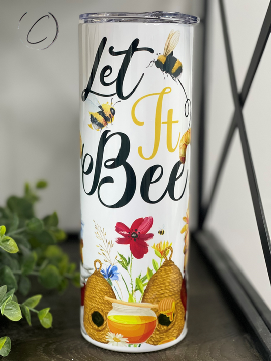 Let It Bee Gnomes 20oz Skinny Tumbler