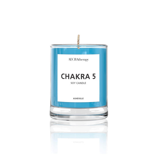 Throat Chakra Meditation Candle