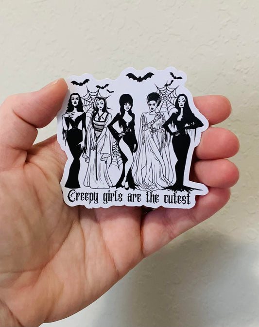 Creepy Girls- Spooky Gang Stickers/Magnet