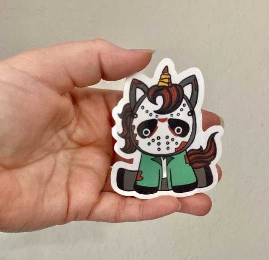 Jason Unicorn Sticker/Magnet