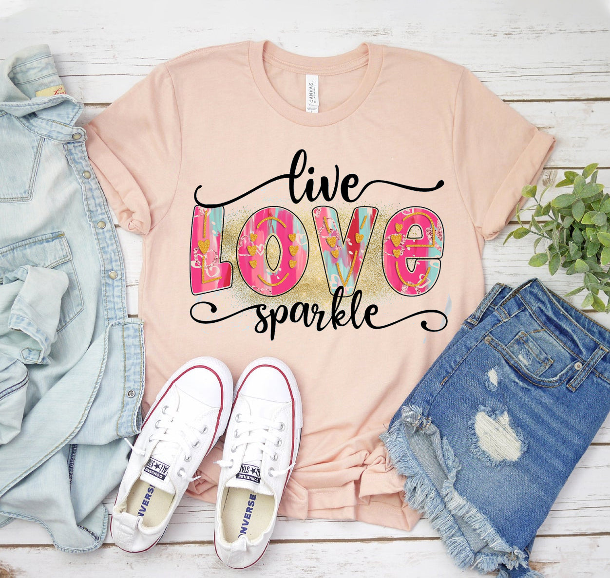 Live Love Sparkle T-shirt