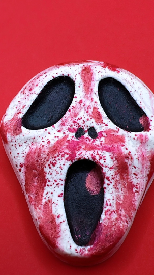 Ghostface Bath Bomb, Horror Bath Bomb, Scream Bath Bomb