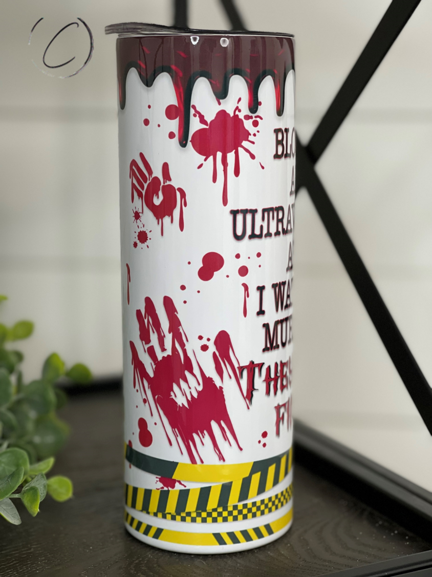 True Crime Valentine 20oz Skinny Tumbler