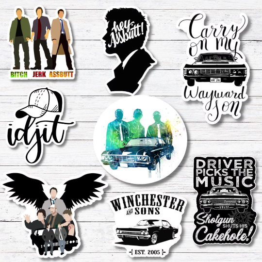 With Wings-Supernatural Sticker/Magnet