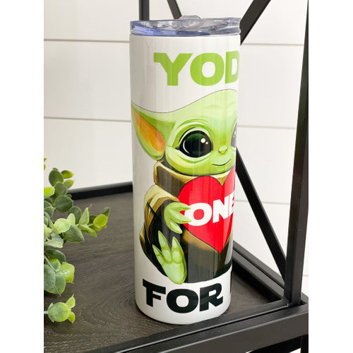 Yoda One For Me 20oz Skinny Tumbler