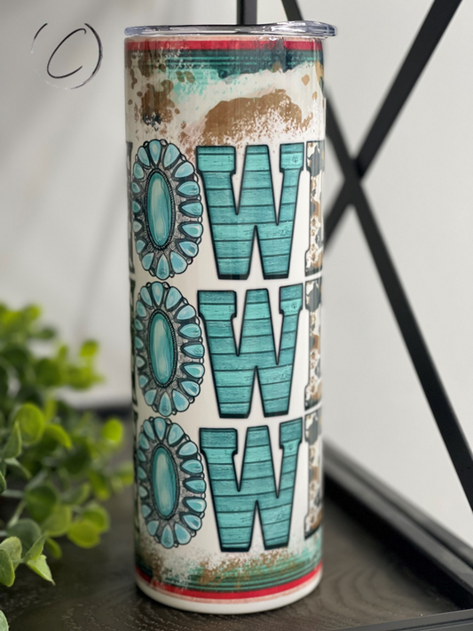 Howdy 20oz Skinny Tumbler