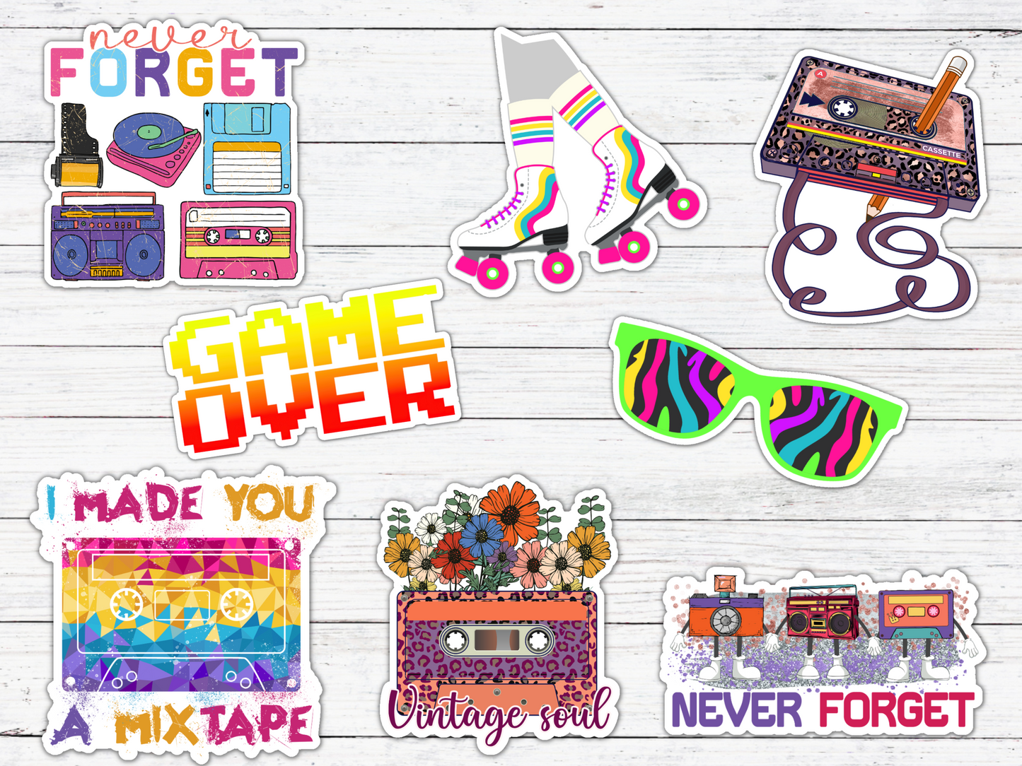 Never Forget (3 items) Sticker/Magnet