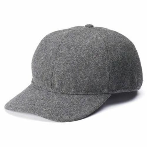 Apt 9 by Totes Men's Wool Blend Charcoal Grey Winter Baseball Cap With