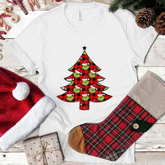 Grinch  Christmas Tree Tee