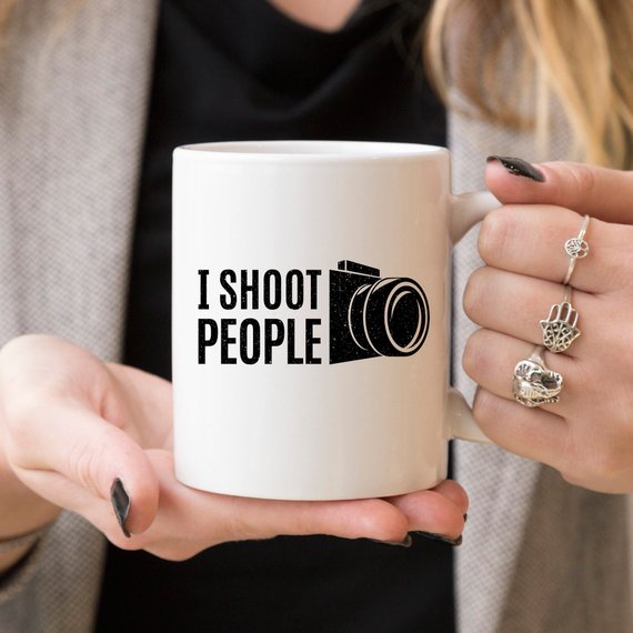 11oz Coffee Mug - I Shoot People - Ceramic Coffee