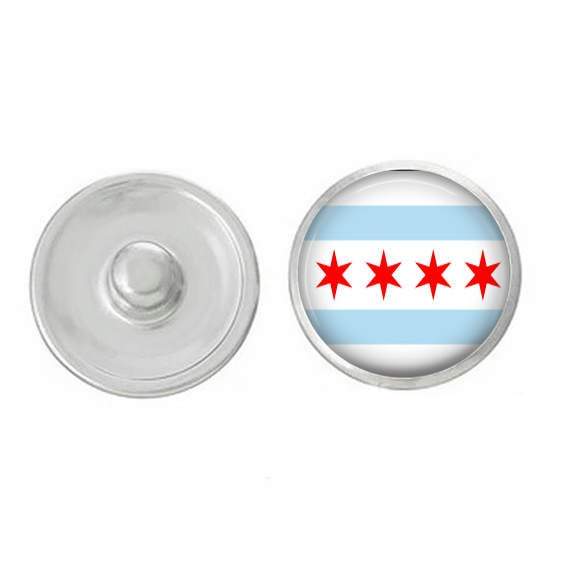 Location - Flag of Chicago Snap - Pair with Our Base Pieces -