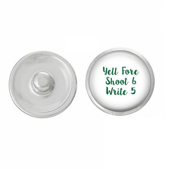 Golf - Snap Jewelry - Yell Fore Shoot 5 While Five Habit Snap Pair