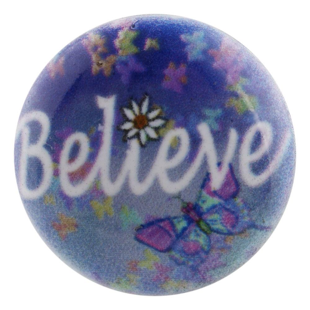 Inspirational - Believe Snap - Compatible with Ginger Snaps 18-20mm