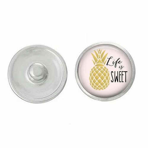 Pineapple Themed Snaps - Your Choice of 1, 5 or 10 Pack - Ginger Snaps