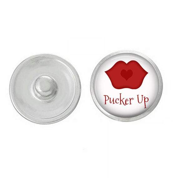 Valentines Day - Pucker Up Lips - Cupid - Love - Handpressed Snap -