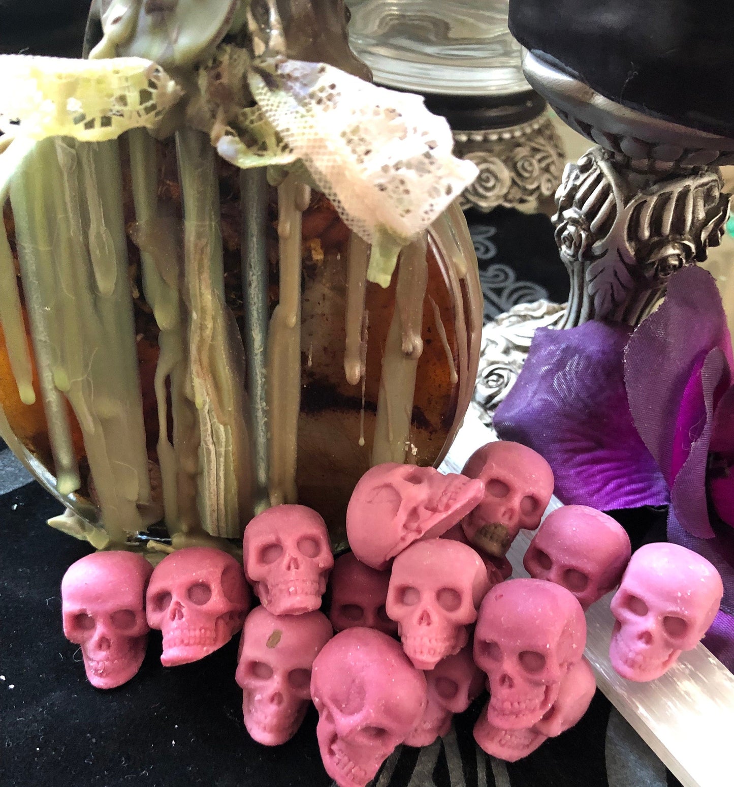 Magic Potion mini skull wax melts goth Halloween Samhain witchcraft