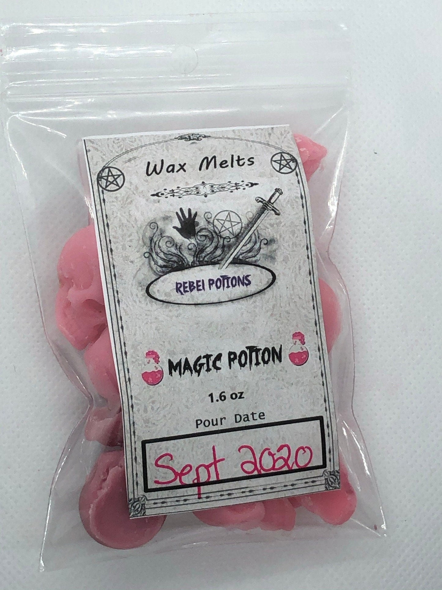 Magic Potion mini skull wax melts goth Halloween Samhain witchcraft