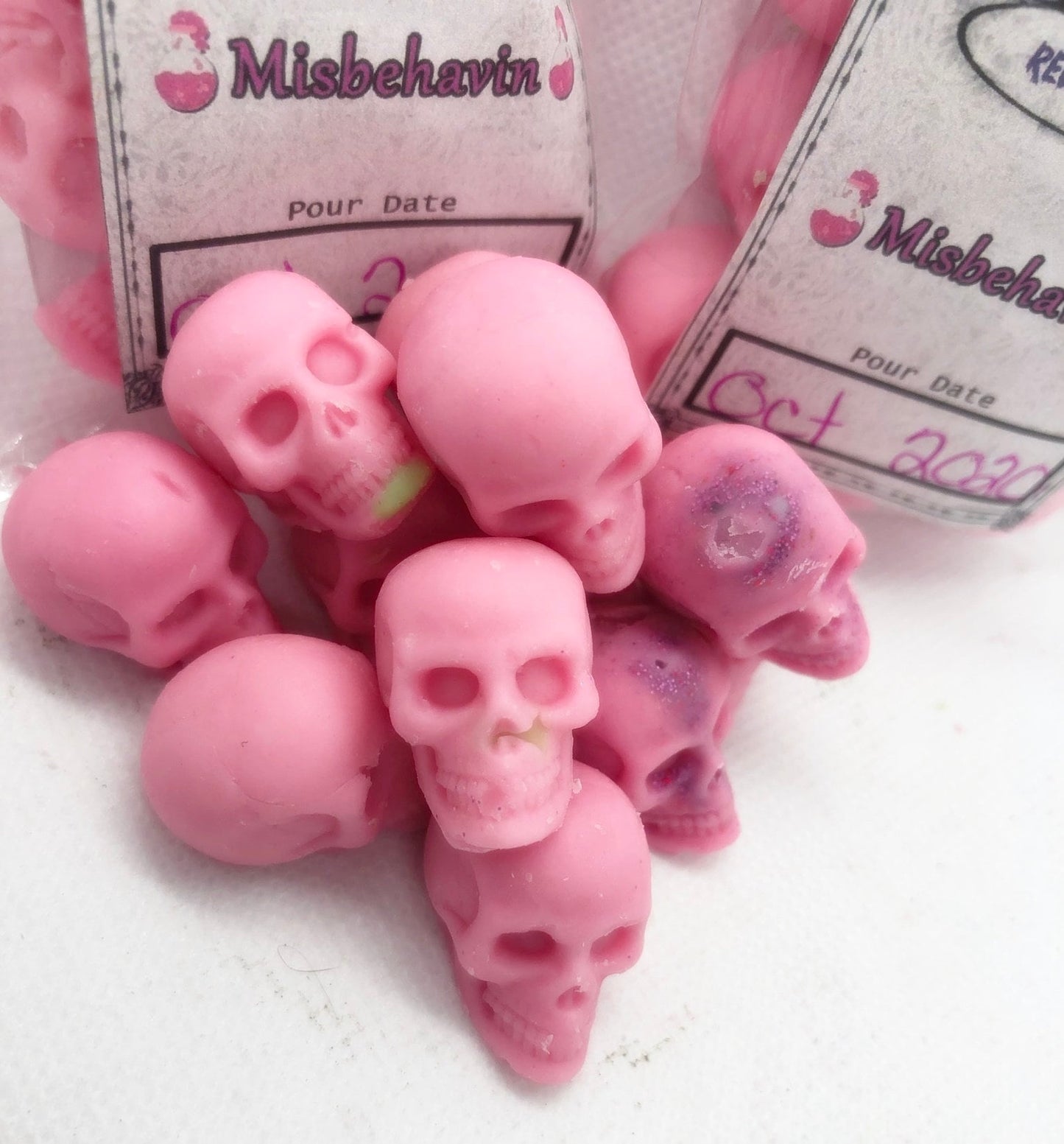 Misbehaving mini skull wax melts brat ddlg tarts