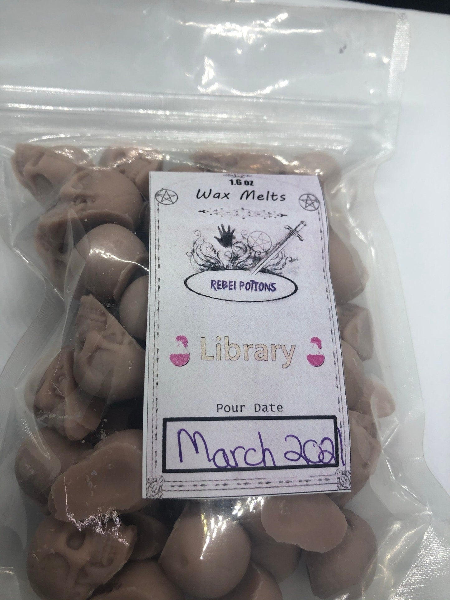 Library of forbidden knowledge mini skull wax melts. Dare you to enter