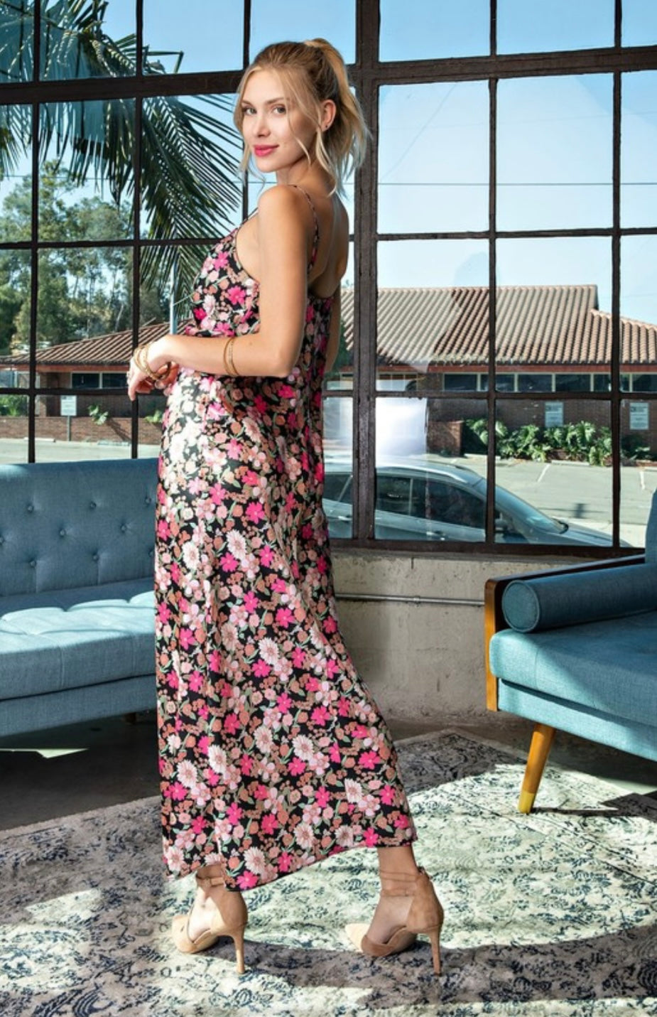 Serena Floral Maxi Dress