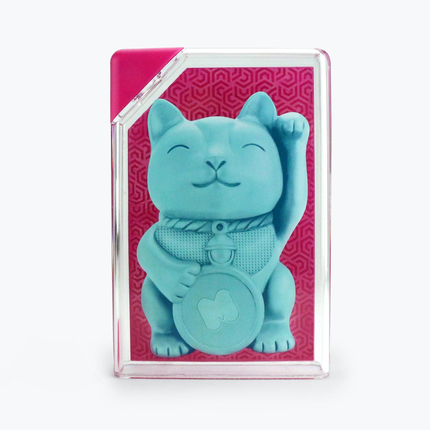 Lucky Cat Rectangular Water Bottle | Fits in Handbag