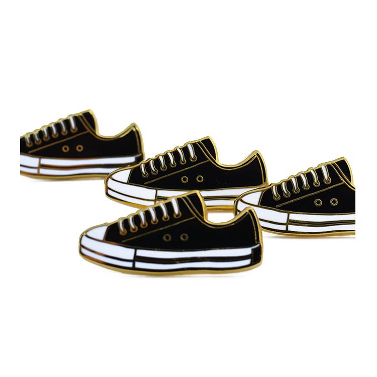 Black Sneaker Fashion Enamel Pin