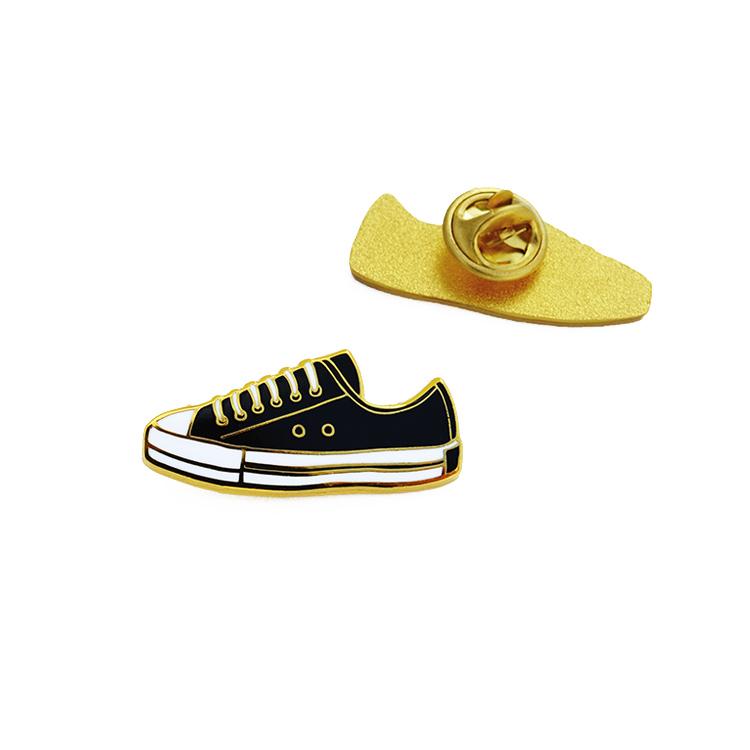 Black Sneaker Fashion Enamel Pin