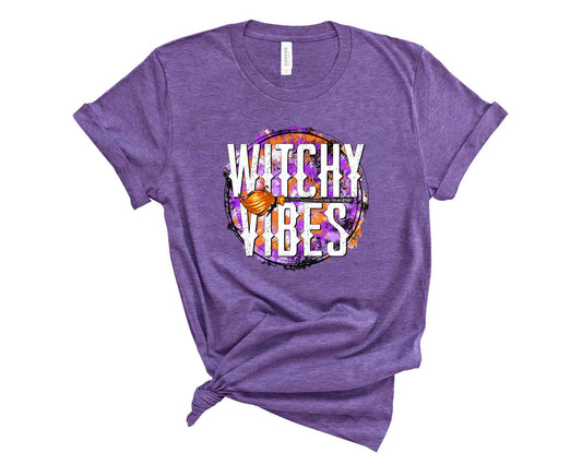 witchy vibes tie dye circle - Graphic Tee